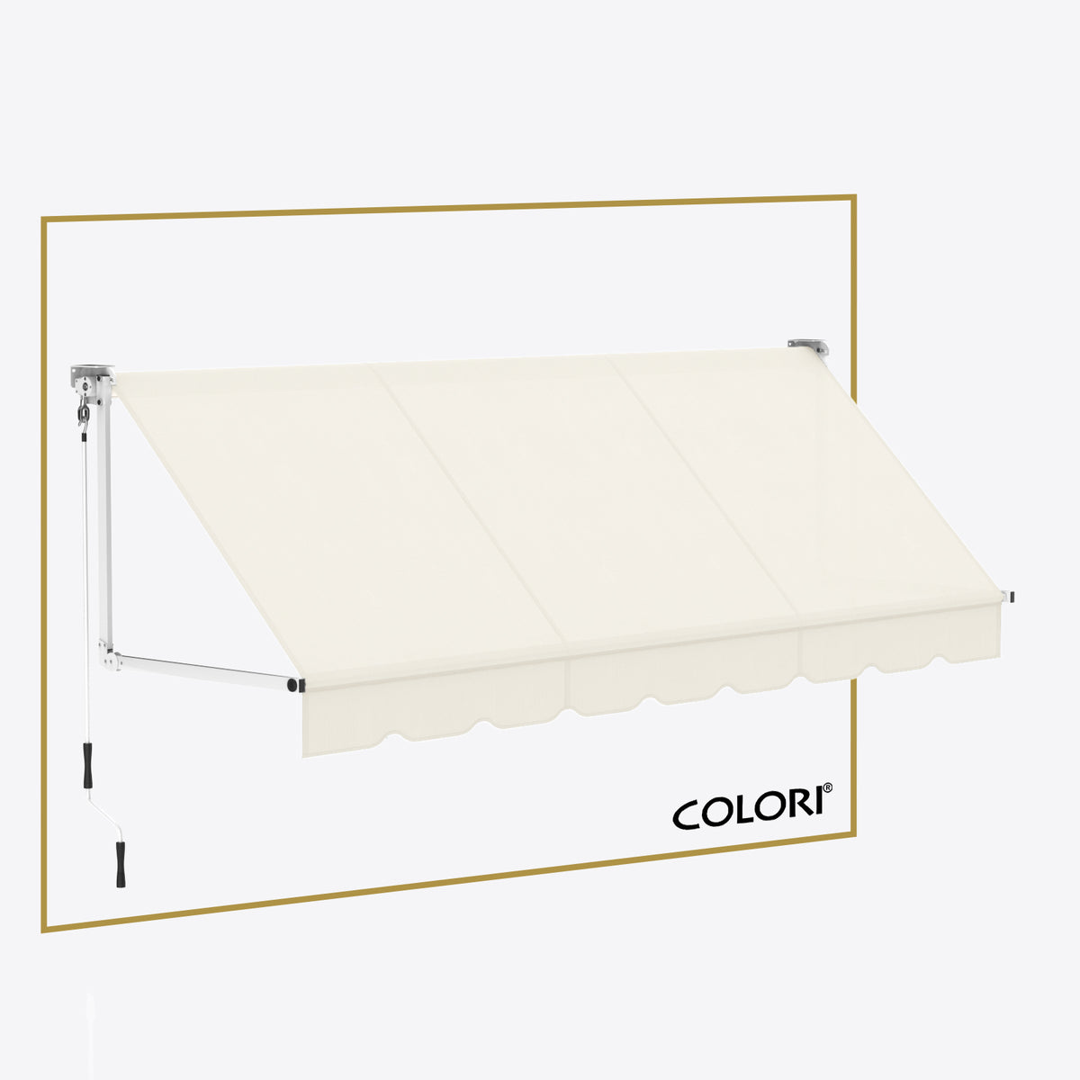 Marchiză cu brațe coborâtoare Clasic Signal White