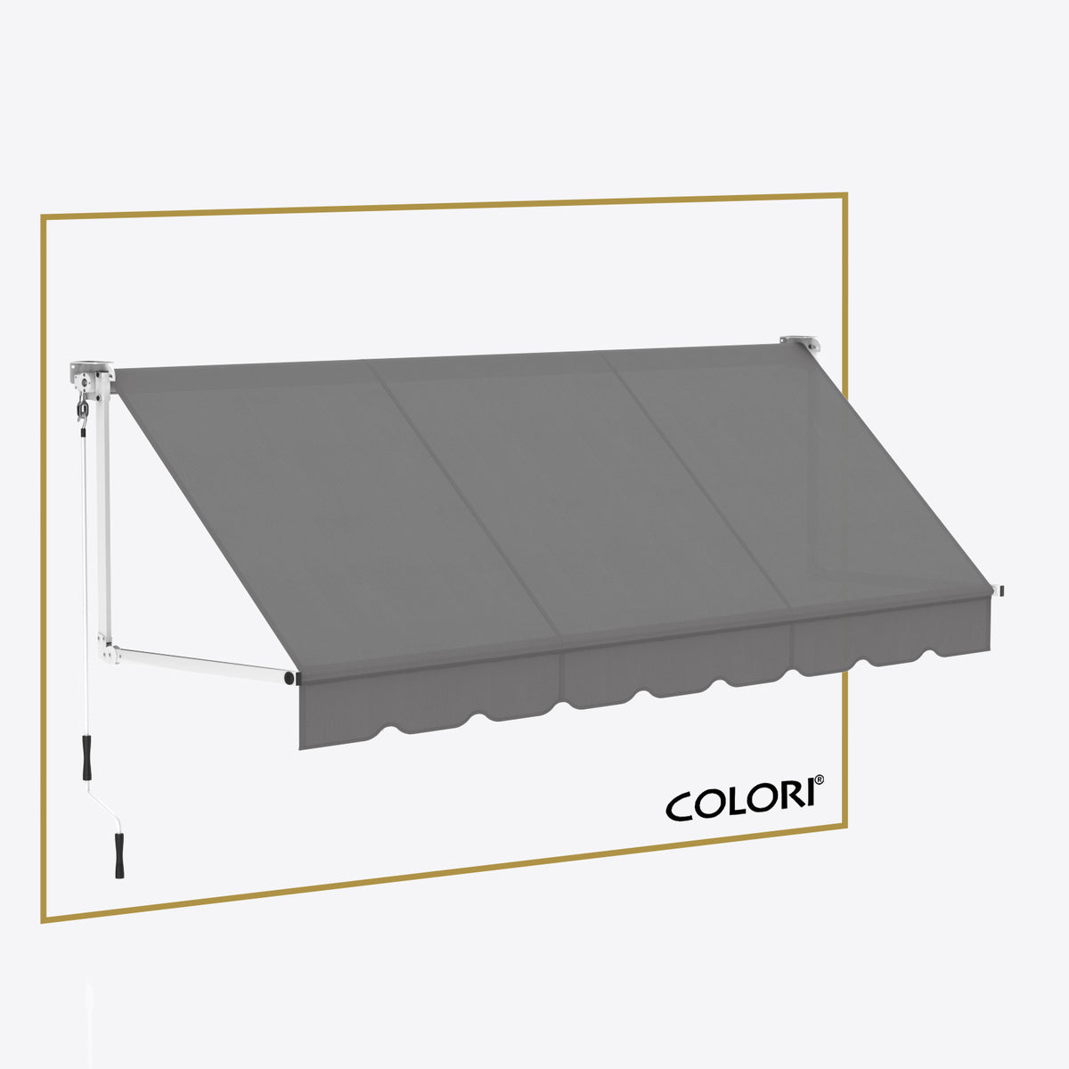 Copertină cu brațe coborâtoare Clasic Dusty Grey