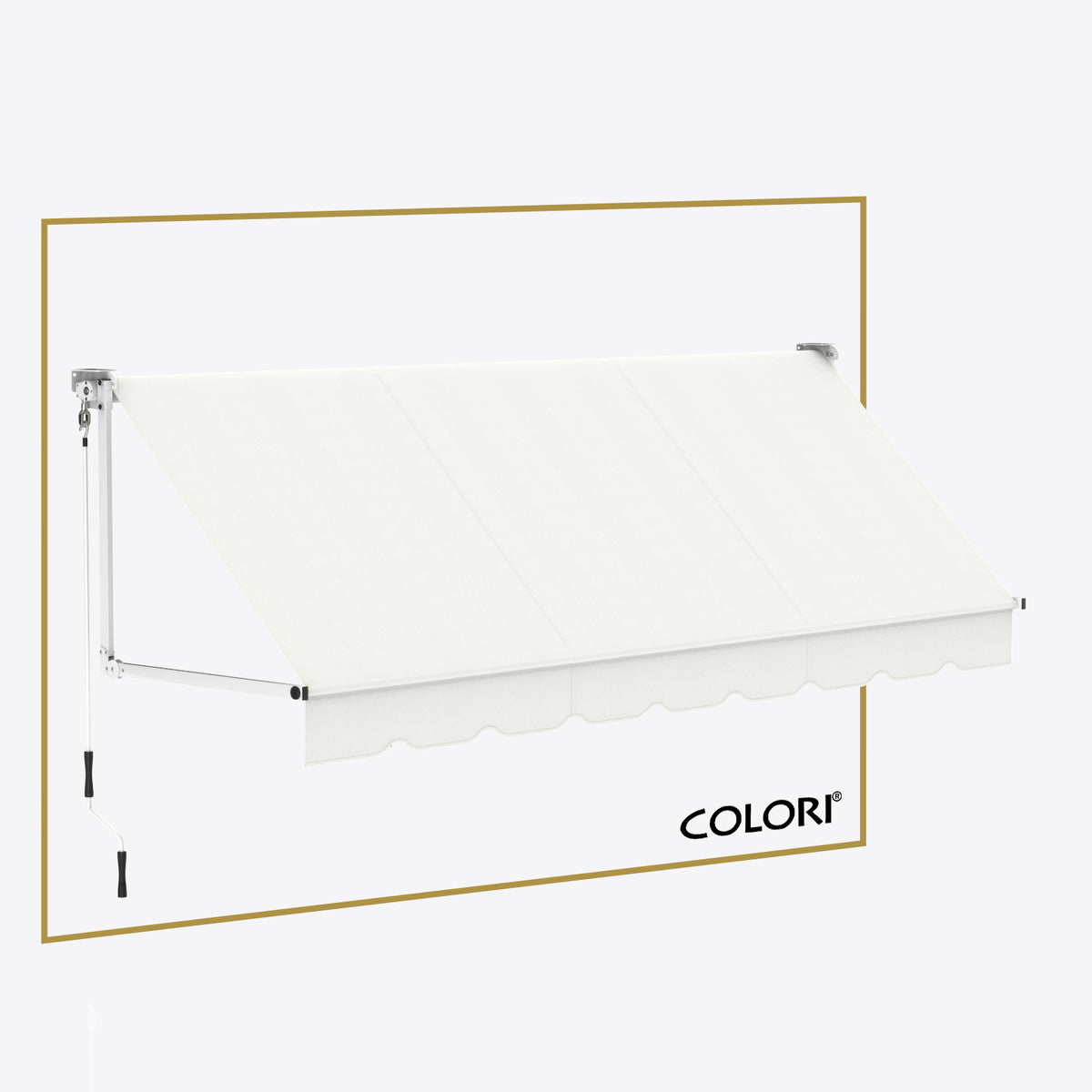 Copertină cu brațe coborâtoare Clasic Persian Taupe