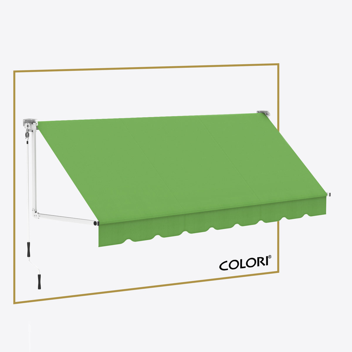 Copertină cu braț cădere clasic Parrot Green