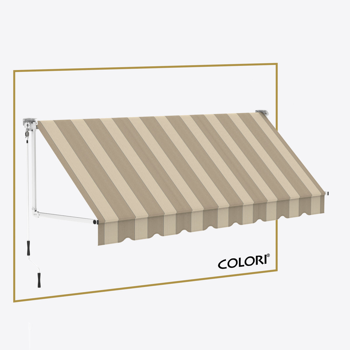 Copertină cu brațe coborâtoare clasică Hardelot Beige