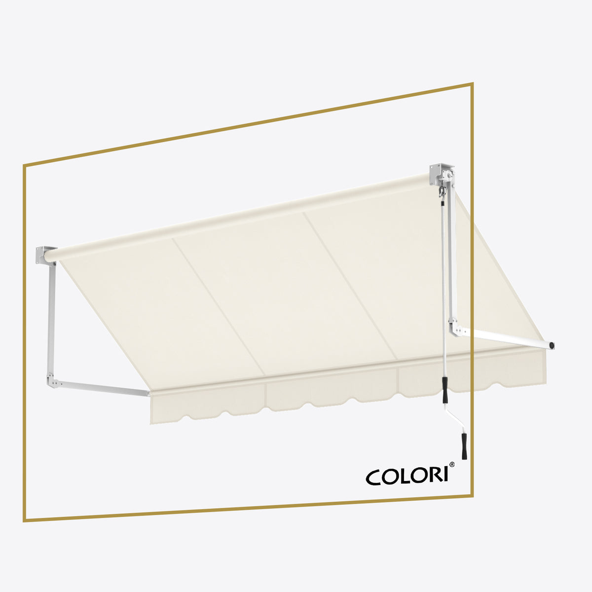 Marchiză cu brațe coborâtoare Clasic Signal White