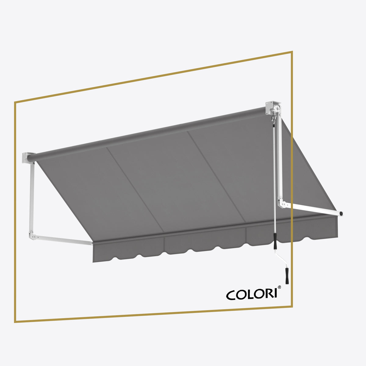 Copertină cu brațe coborâtoare Clasic Dusty Grey