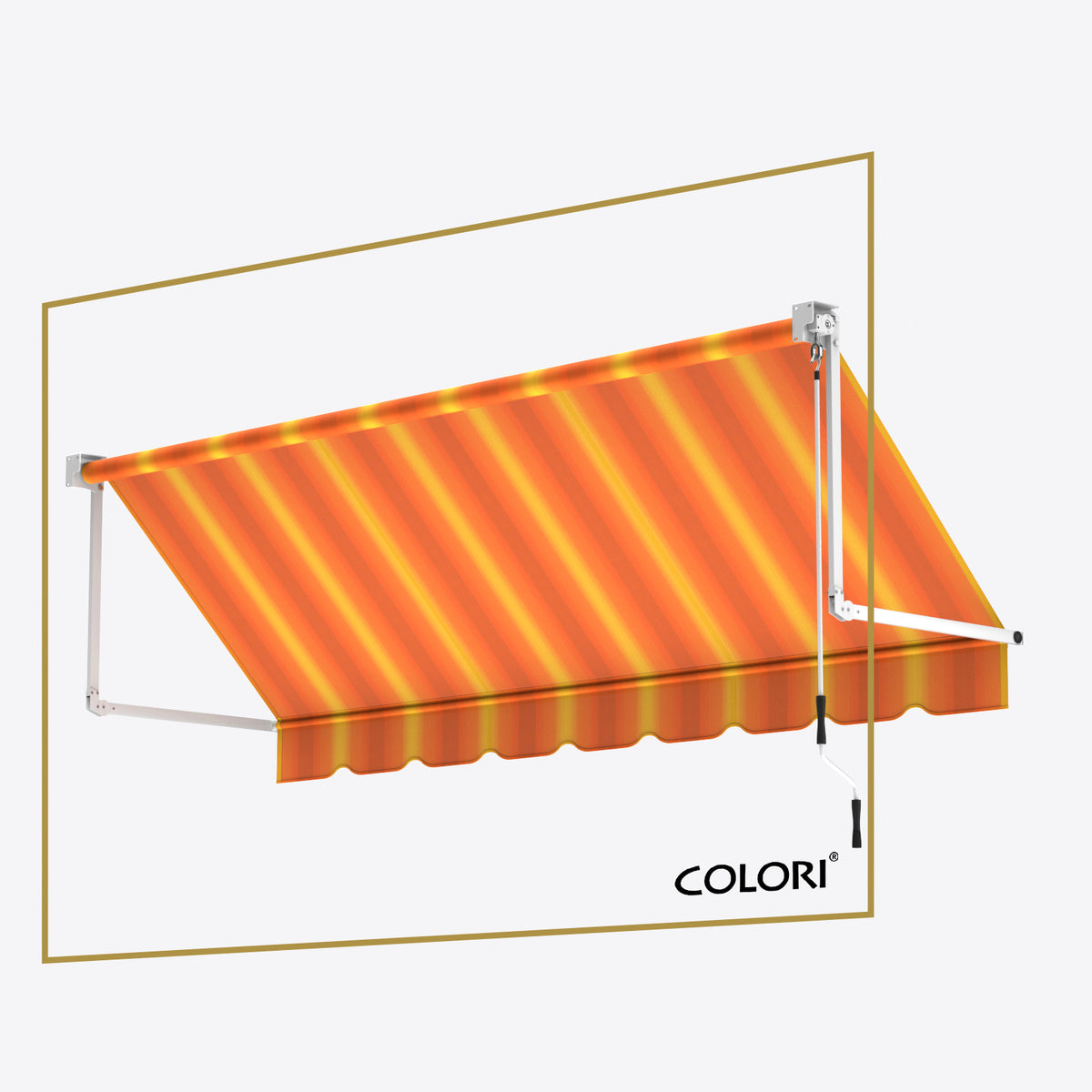 Copertină cu braț cădere clasic Sunset Ray