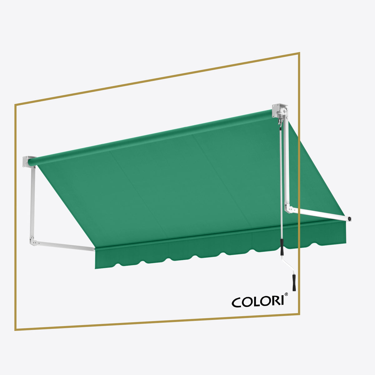 Copertină cu brațe căzătoare clasică Patio Green
