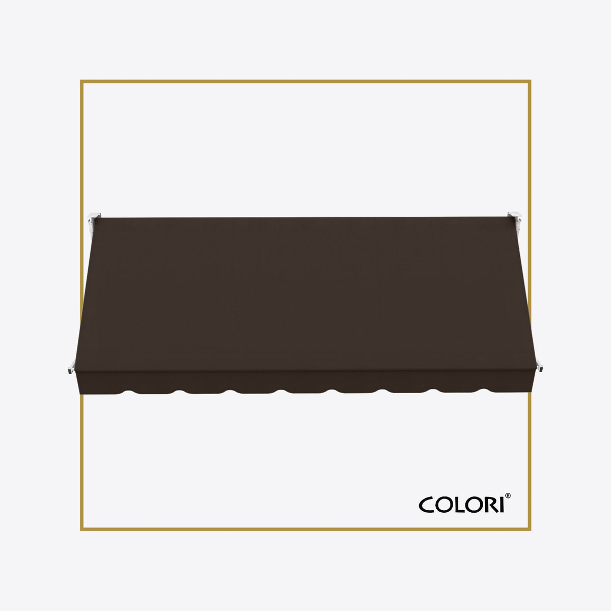 Copertină cu brațe coborâte clasică Chocolate