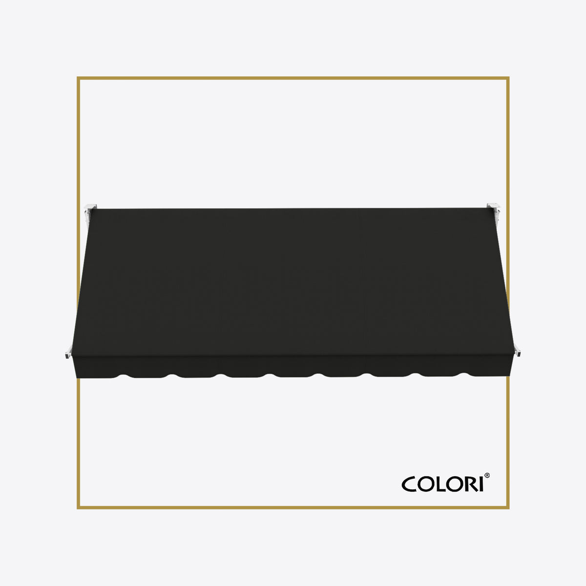 Copertină cu braț cădere clasică negru