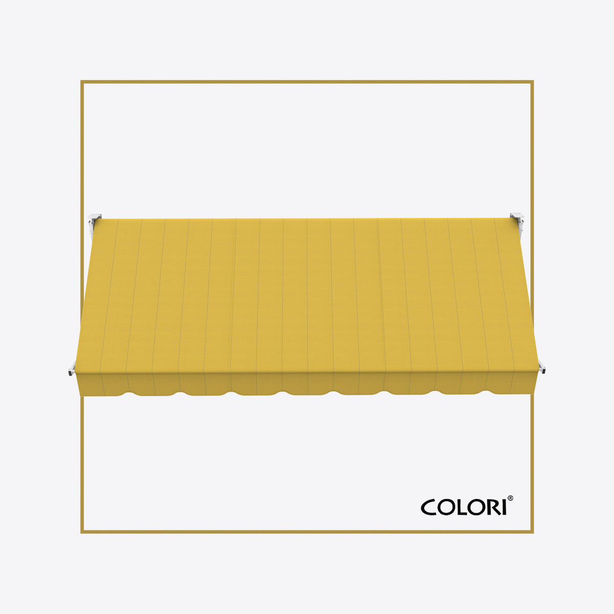 Copertină cu brațe coborâtoare Clasic British Yellow