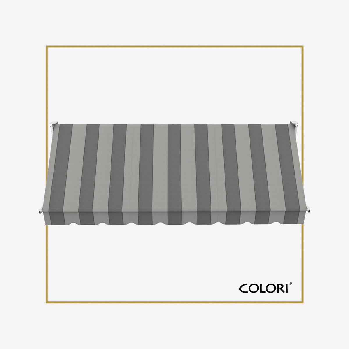 Copertină cu braț cădere clasică Charcoal Smoke