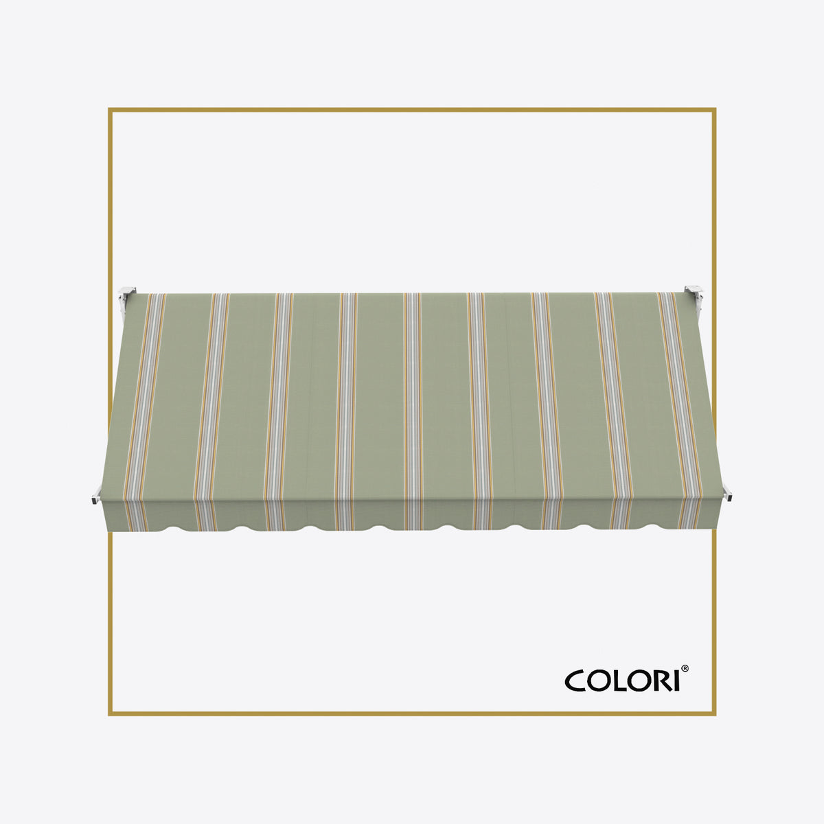 Copertină cu braț cădere clasică Soft Olive