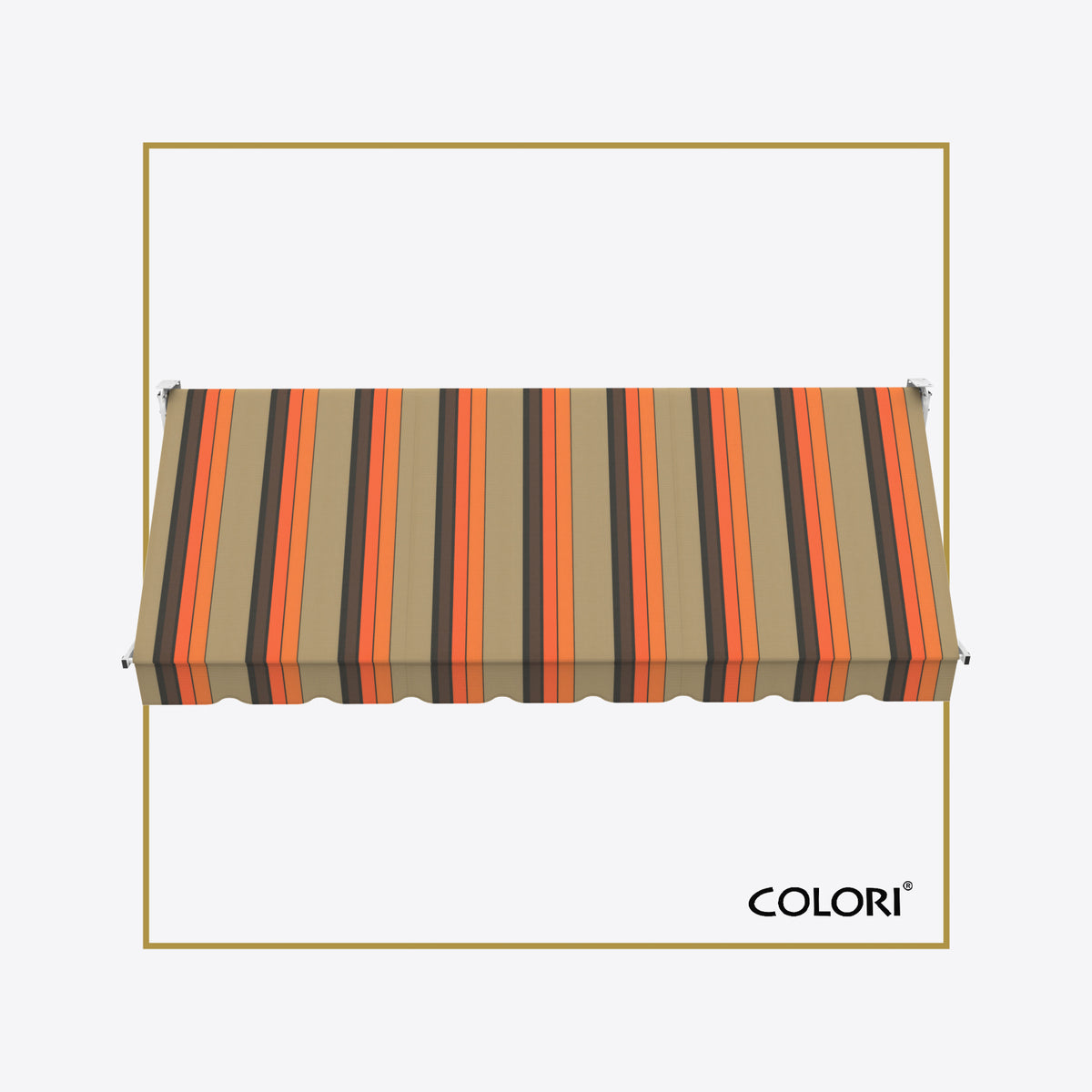 Copertină cu brațe coborâtoare clasică Desert Orange
