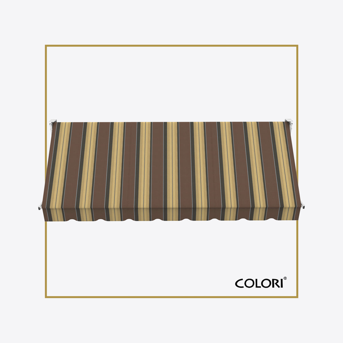 Copertină cu brațe coborâtoare Clasic Cocoa Shades