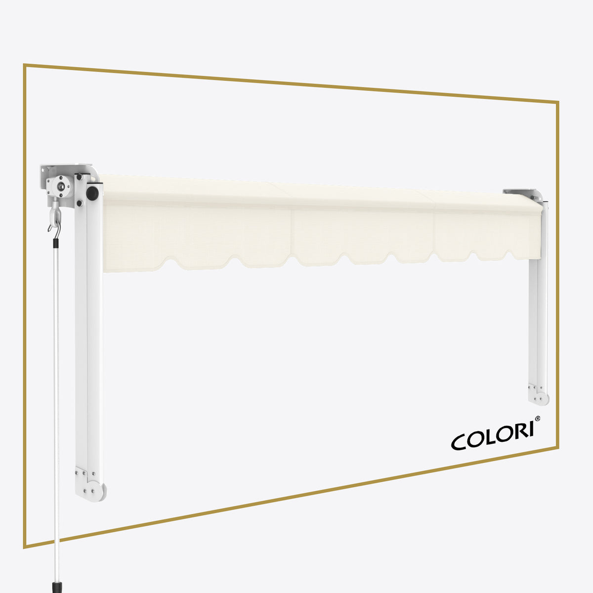 Marchiză cu brațe coborâtoare Clasic Signal White