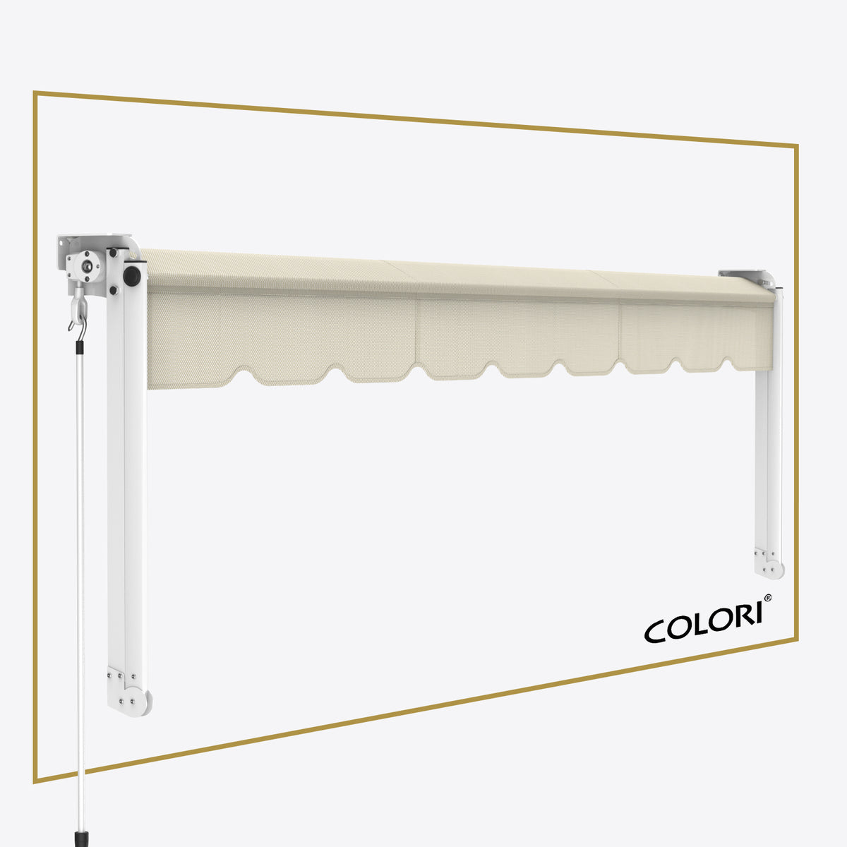 Copertină cu braț cădere clasic mesteacăn