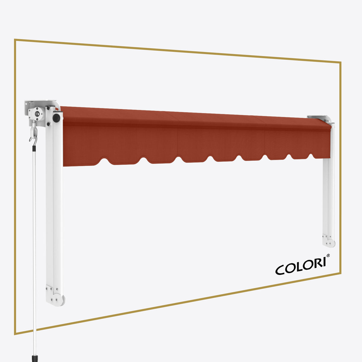 Marchiză cu brațe coborâtoare Clasic Brick