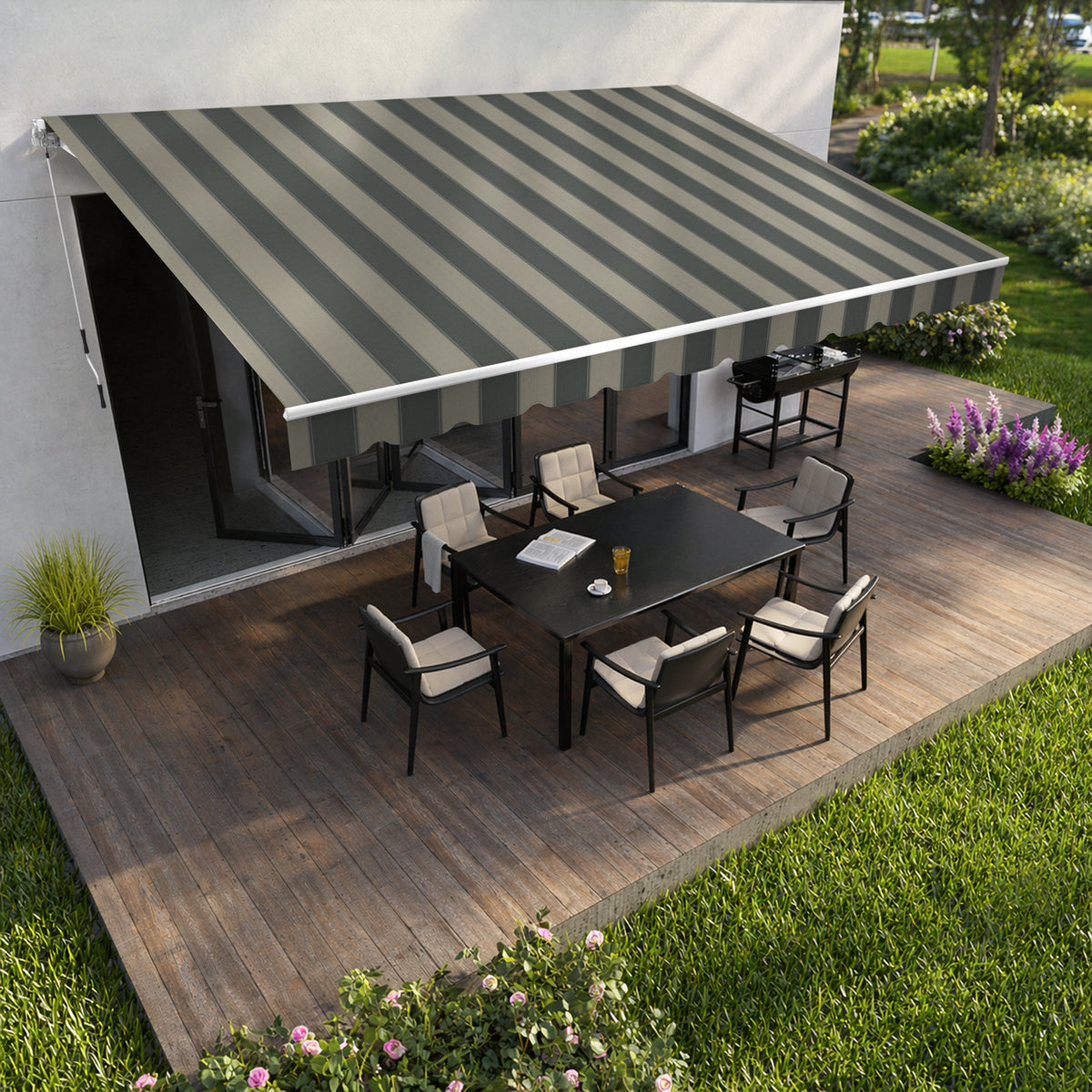 Copertină cu brațe articulate ECO Pebble Grey