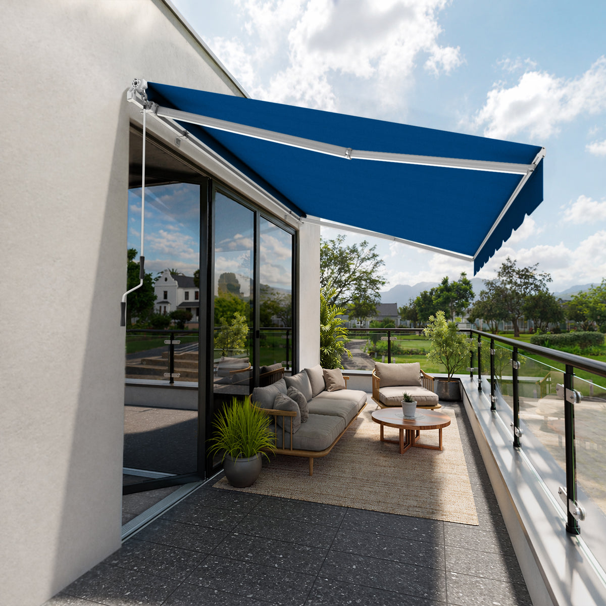 Copertină cu brațe articulate ECO Yale Blue