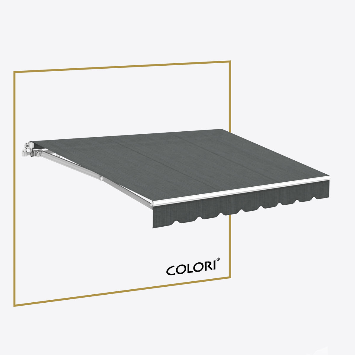 Copertină cu braț retractabil ECO Mouse Grey