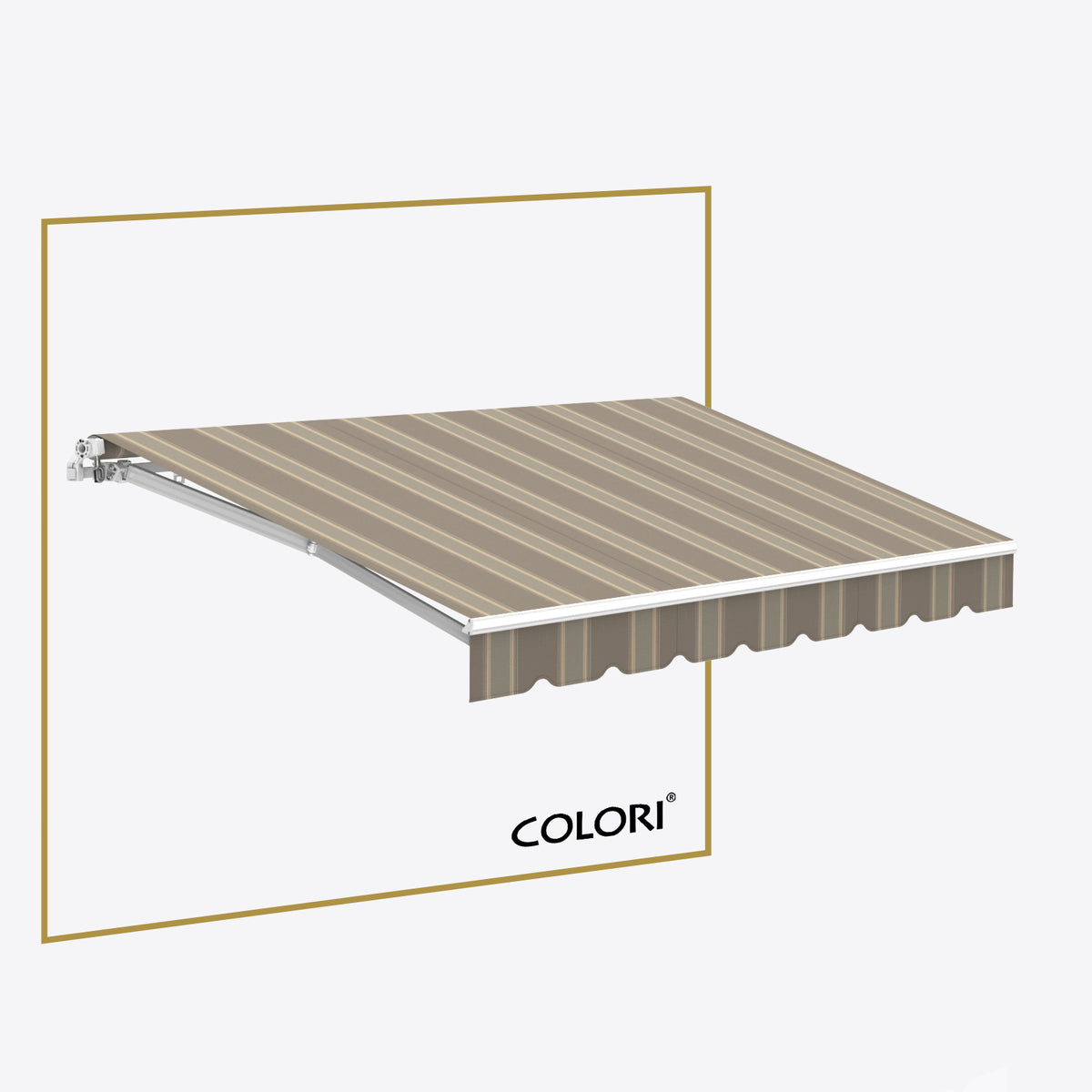 Copertină cu brațe articulate ECO Ecru Ochre