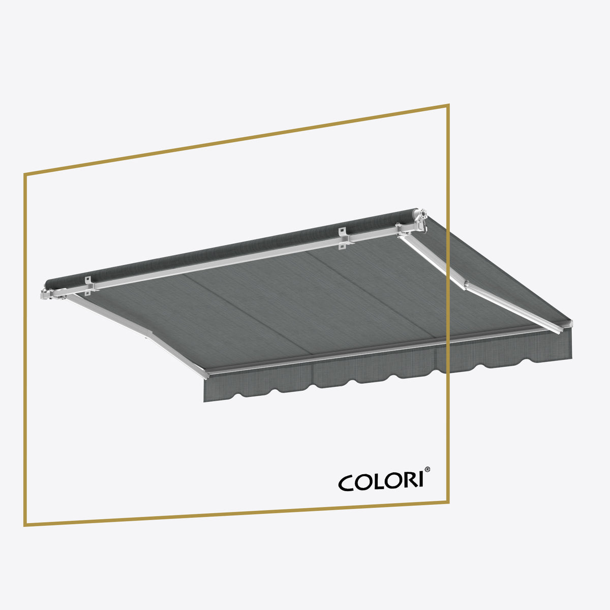 Copertină cu braț retractabil ECO Mouse Grey