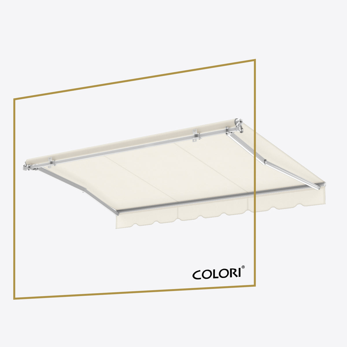 Marchiză cu brațe retractabile ECO Signal White