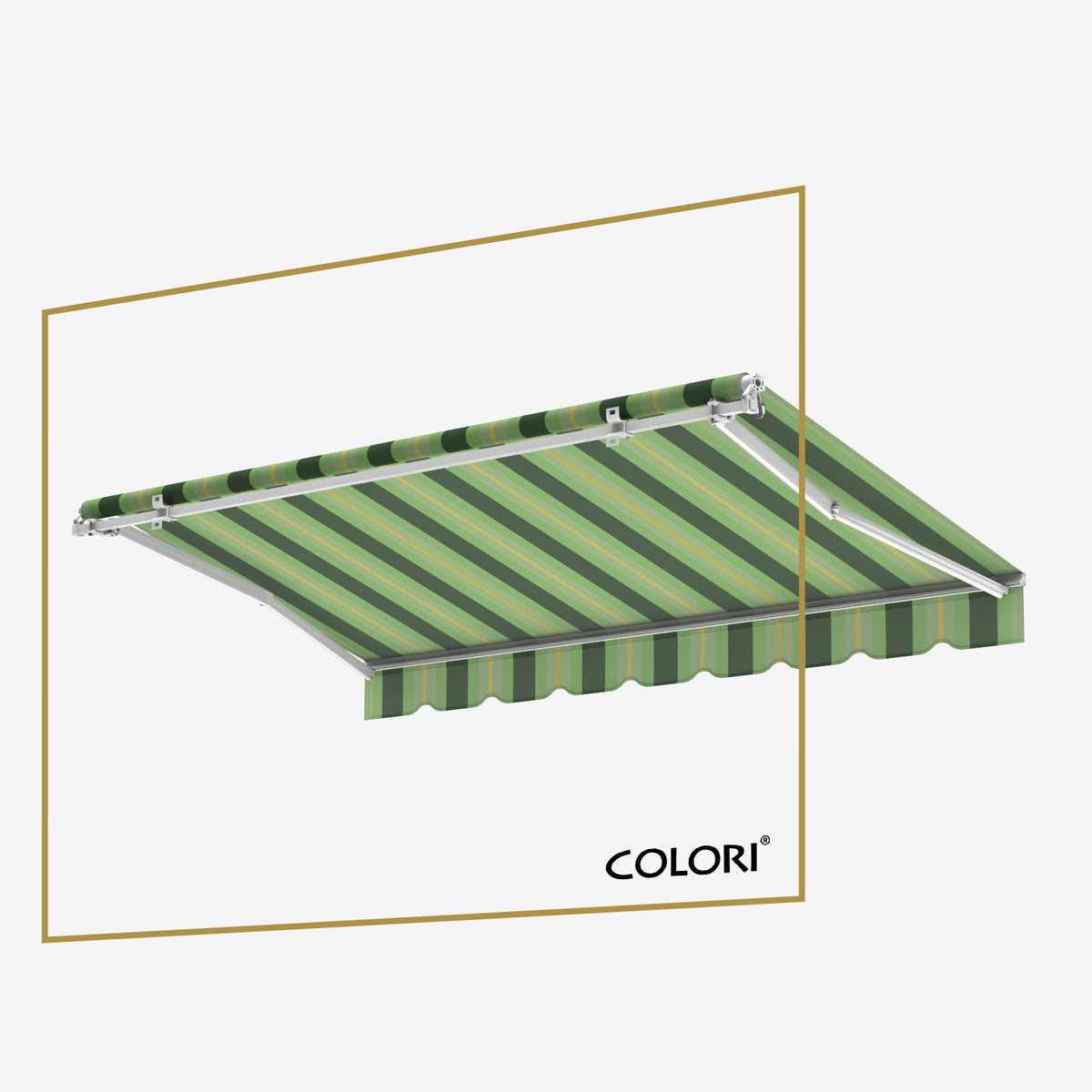 Marchiză cu brațe retractabile ECO Vivid Verde