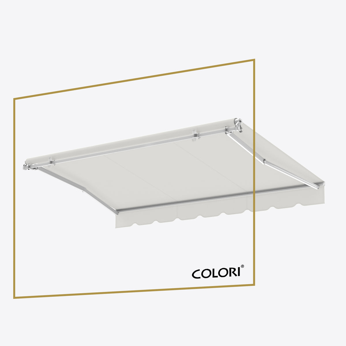 Copertină cu brațe articulate ECO Mist Grey