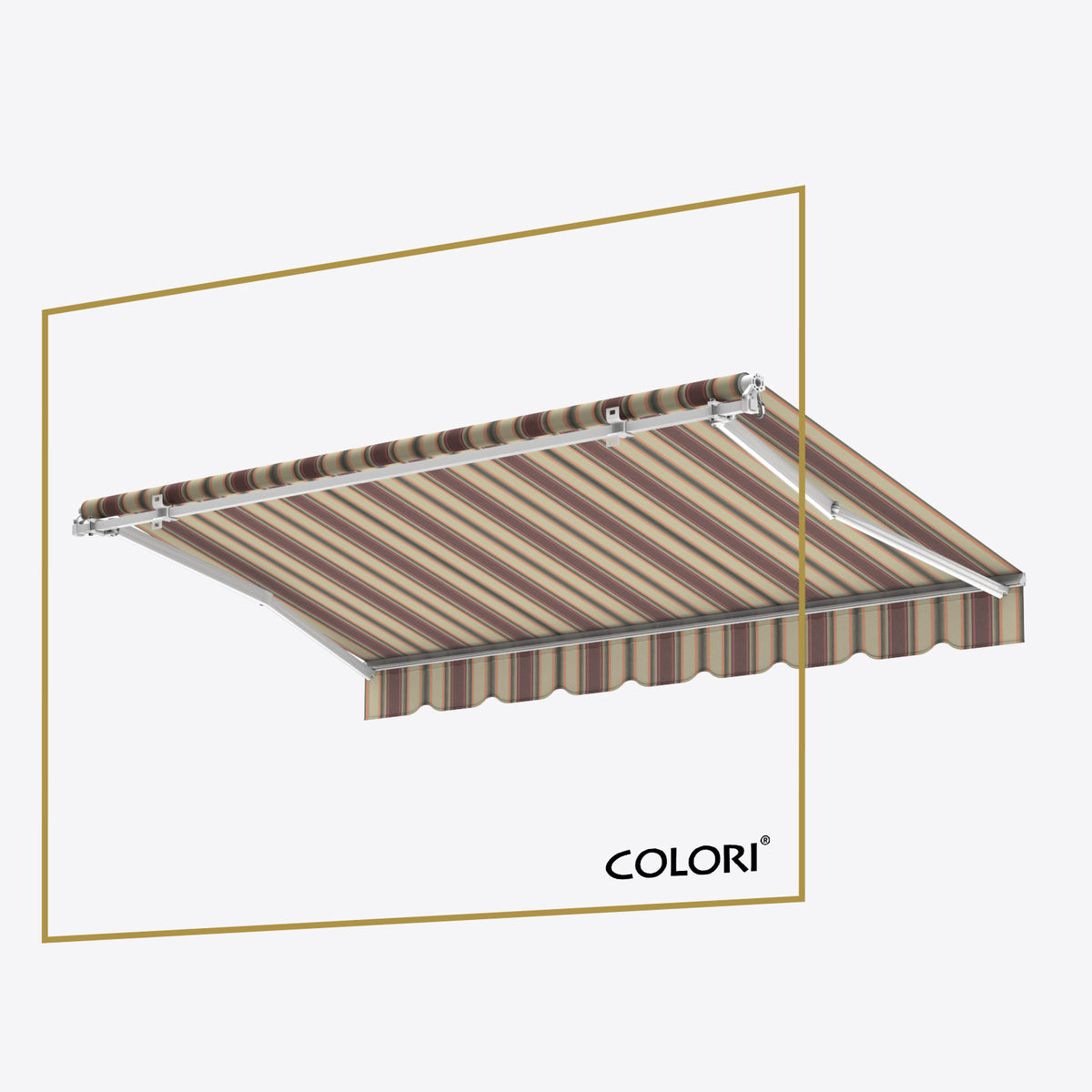 Copertină cu brațe articulate ECO Warm Riviera