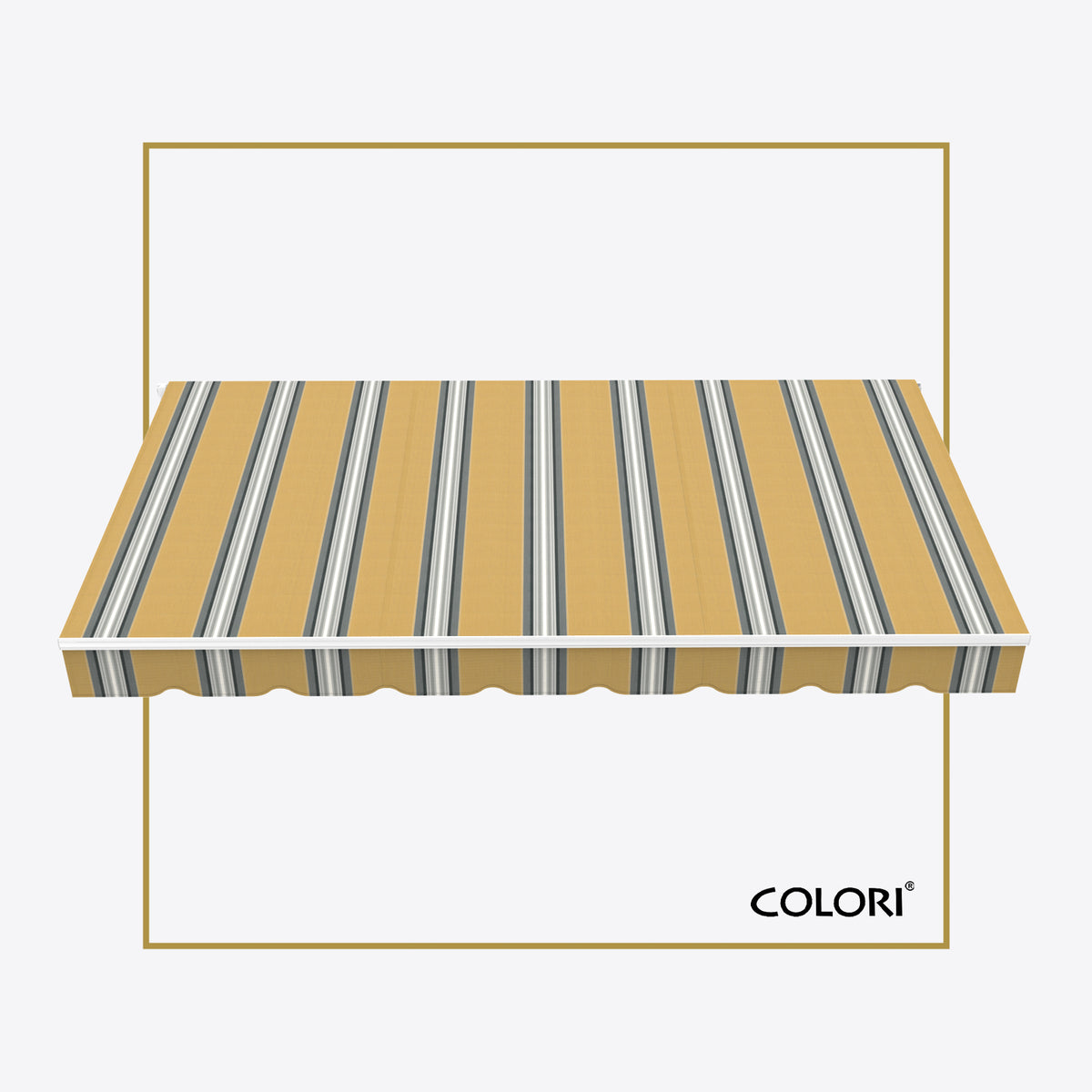 Copertină cu brațe articulate ECO Mustard Grey