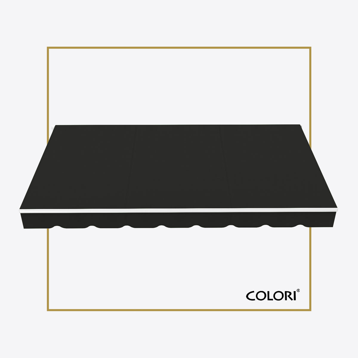 Marchiză cu brațe retractabile ECO Black