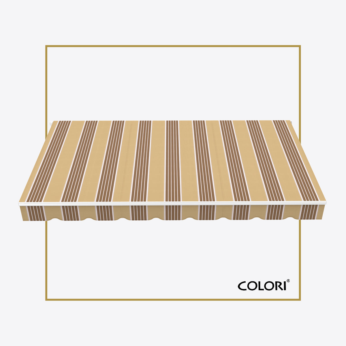 Copertină cu brațe articulate ECO Sand Brown