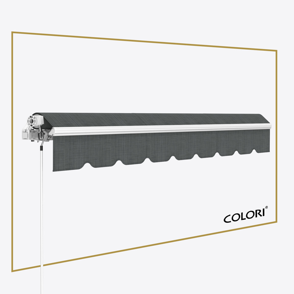 Copertină cu braț retractabil ECO Mouse Grey