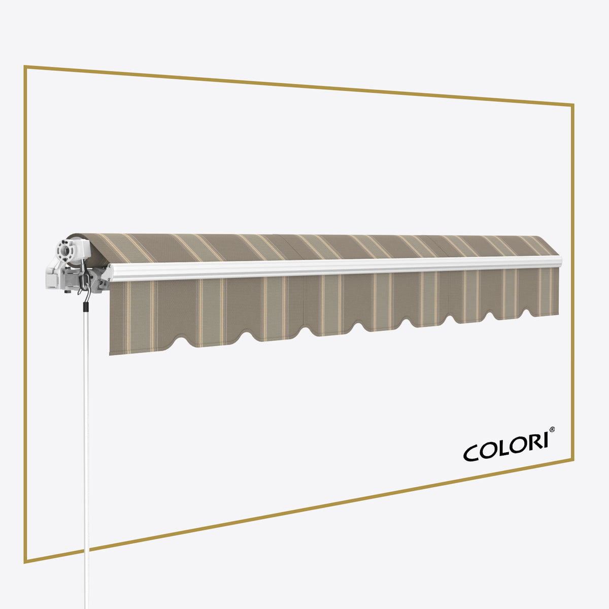 Copertină cu brațe articulate ECO Ecru Ochre