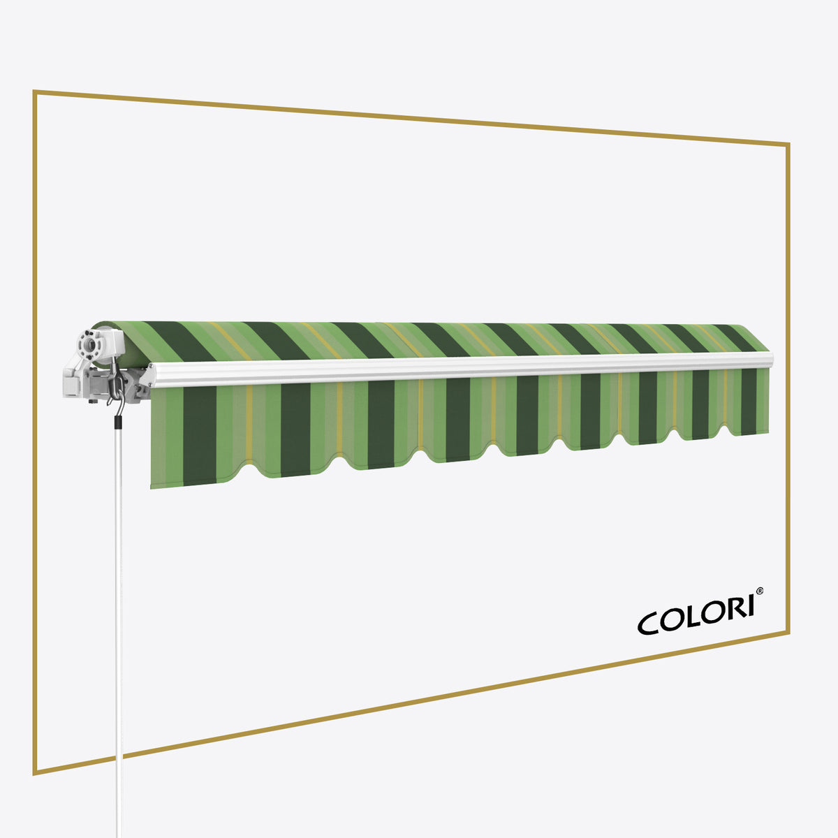 Marchiză cu brațe retractabile ECO Vivid Verde