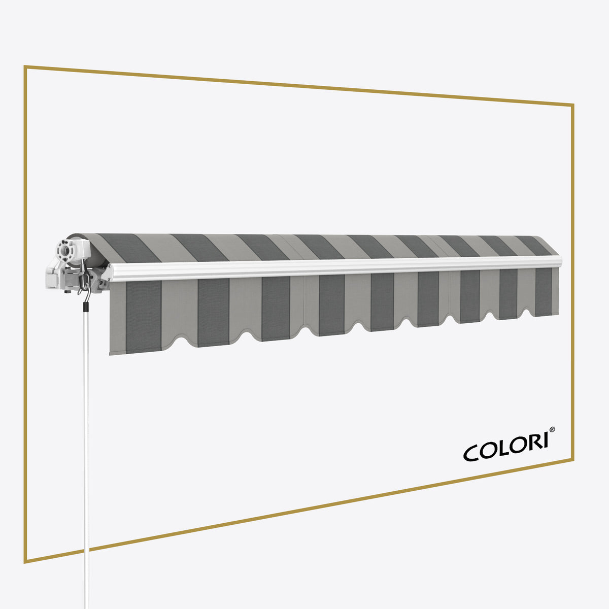Copertină cu brațe articulate ECO Charcoal Smoke