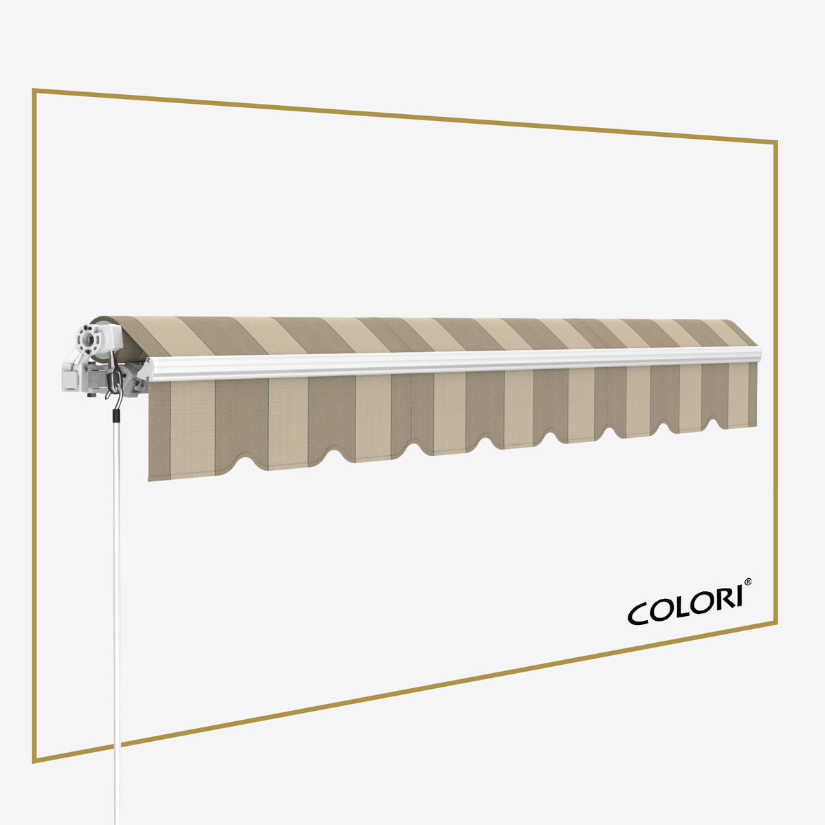 Copertină cu brațe articulate ECO Hardelot bej