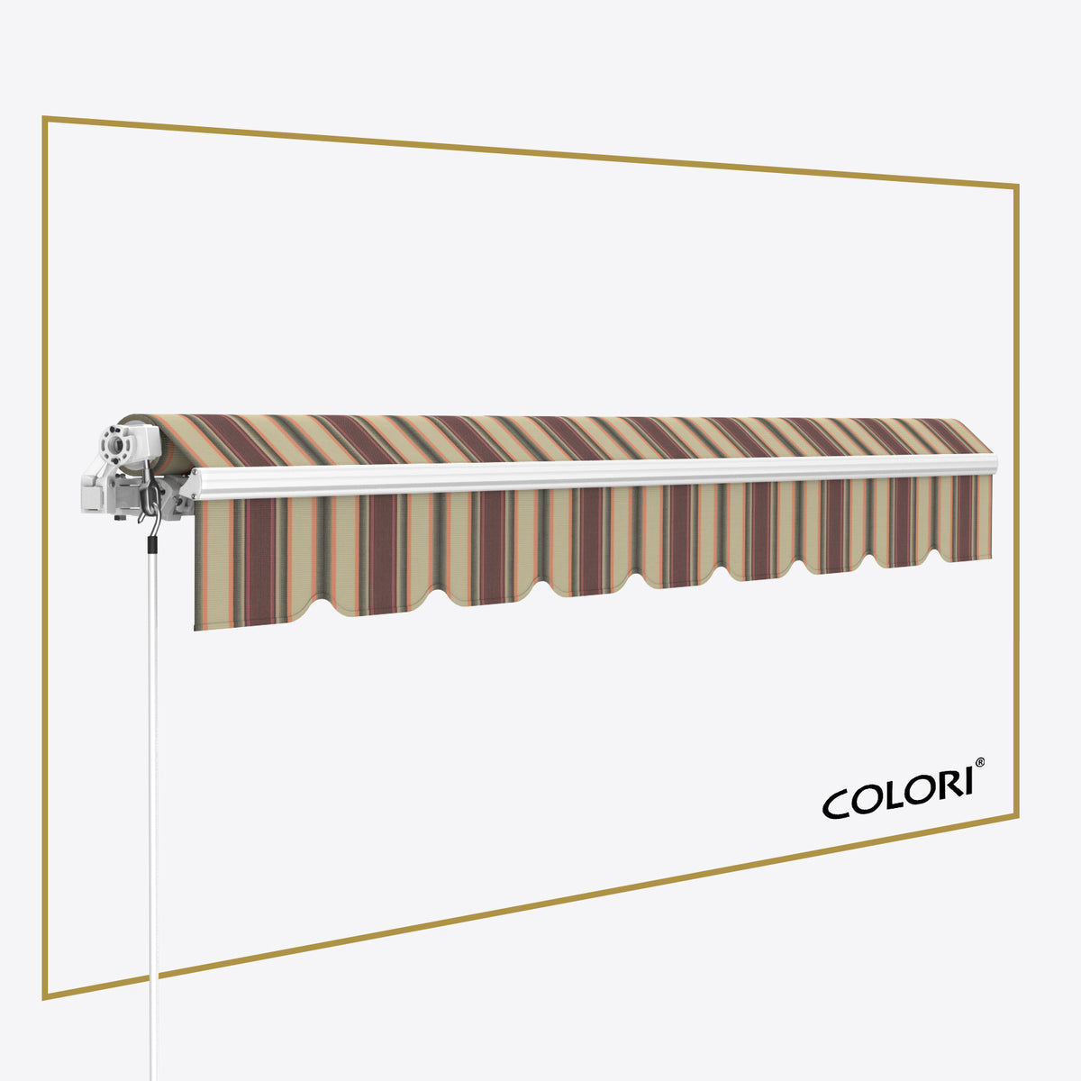 Copertină cu brațe articulate ECO Warm Riviera