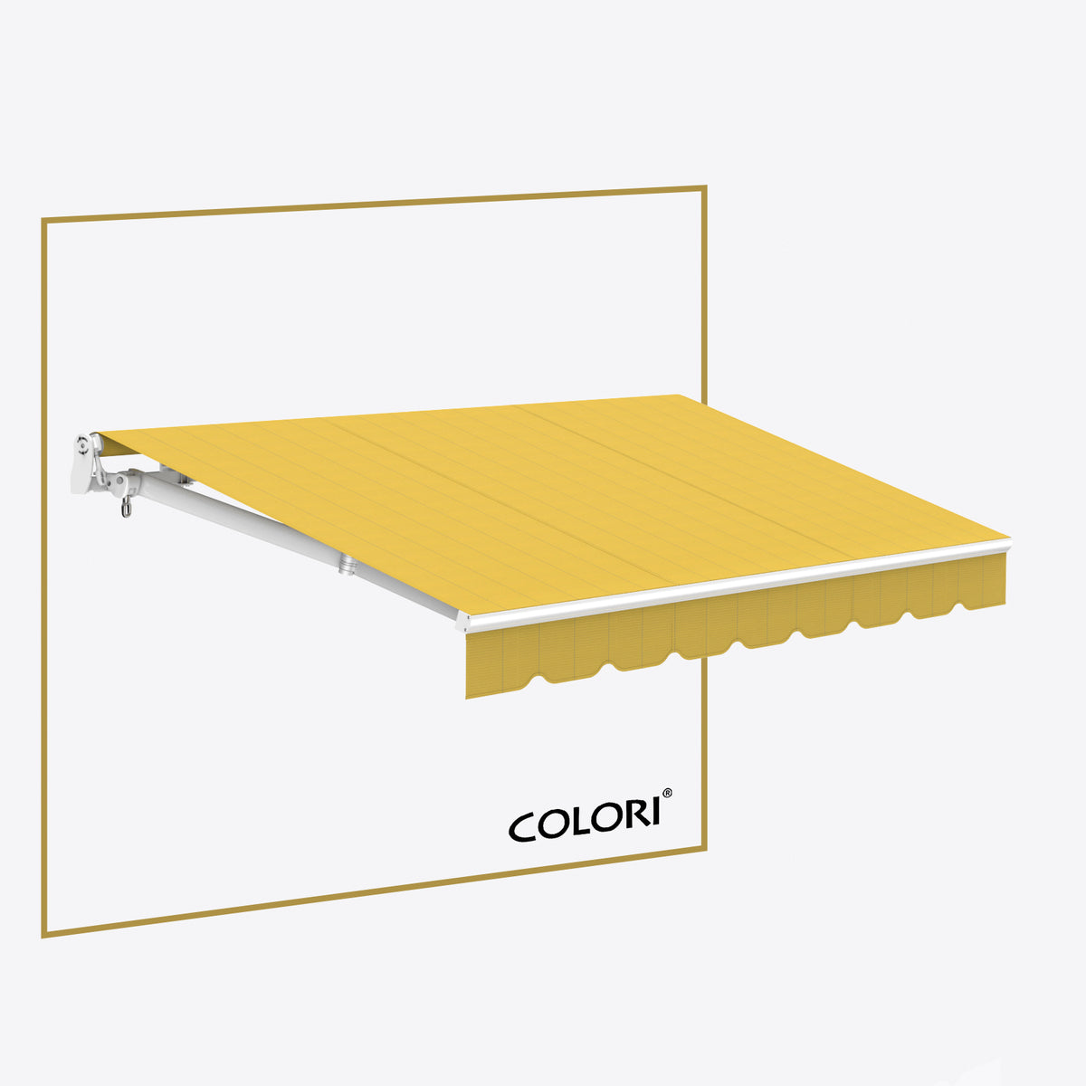 Copertină cu brațe articulate Mono British Yellow