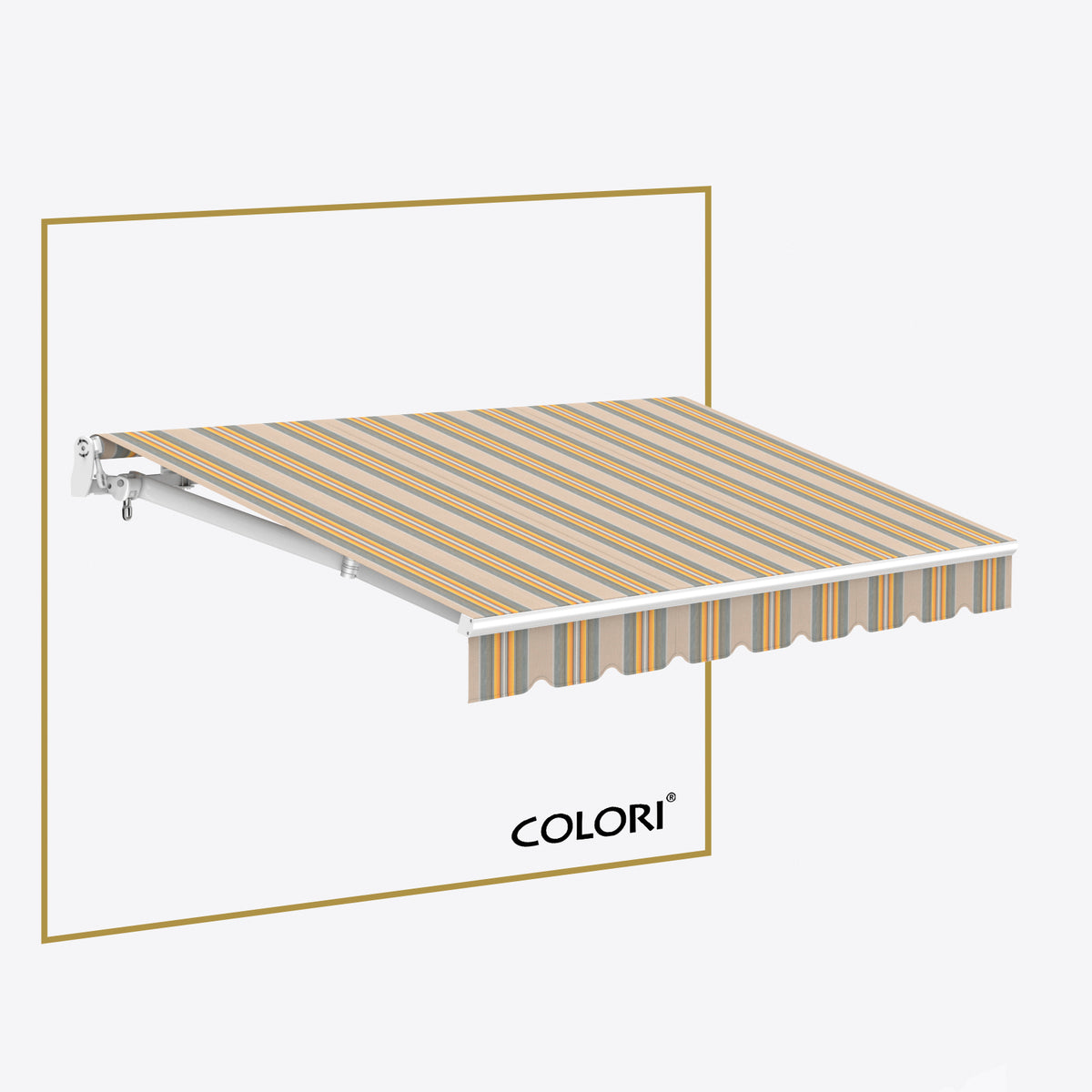 Copertină cu brațe articulate Mono Rye Yellow