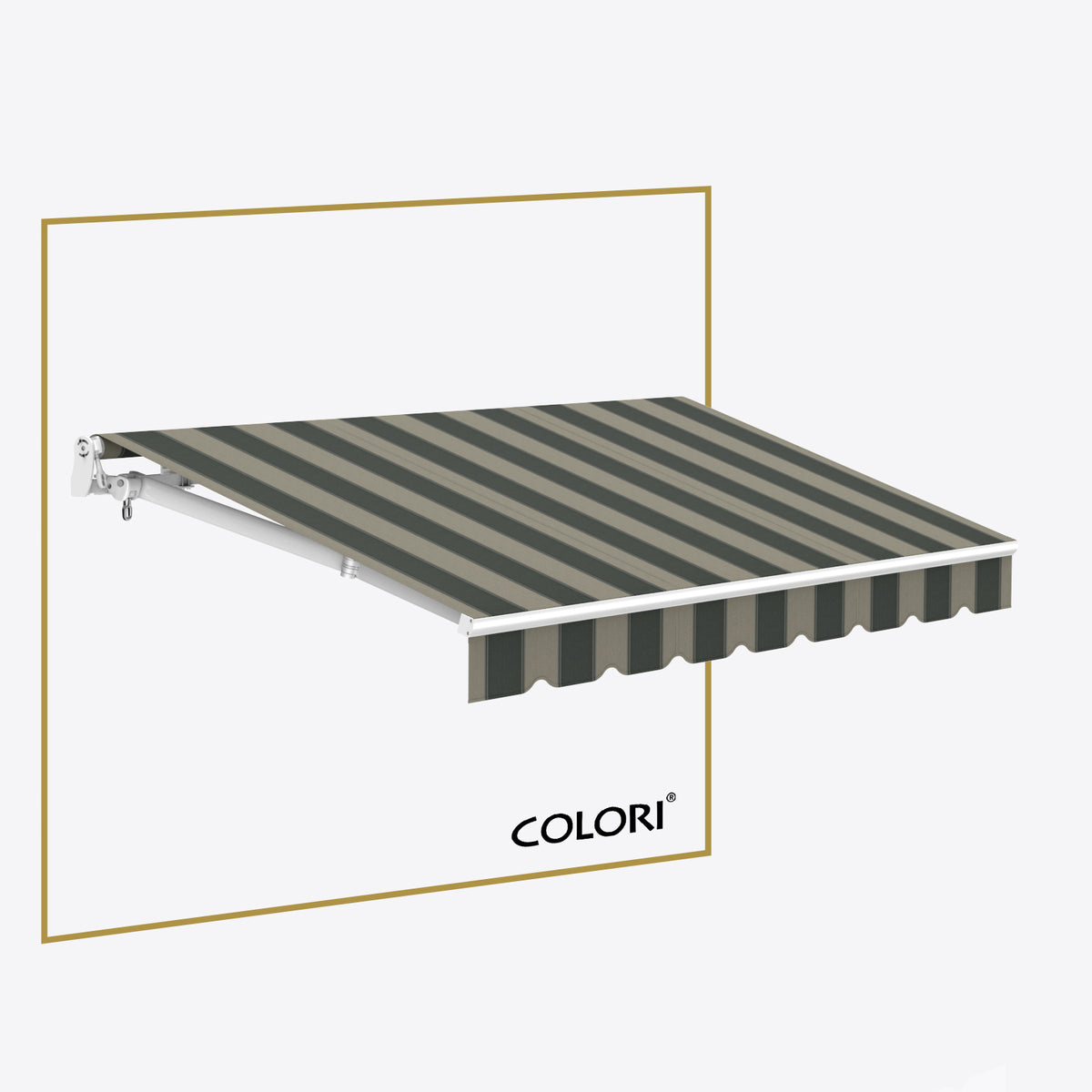 Copertină cu brațe articulate Mono Pebble Grey