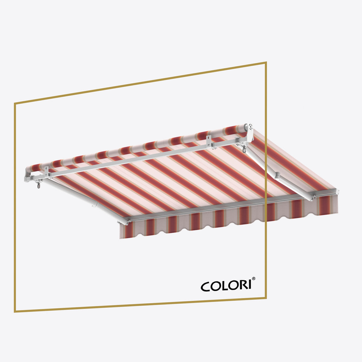 Copertină cu braț articulat Mono Red Playground
