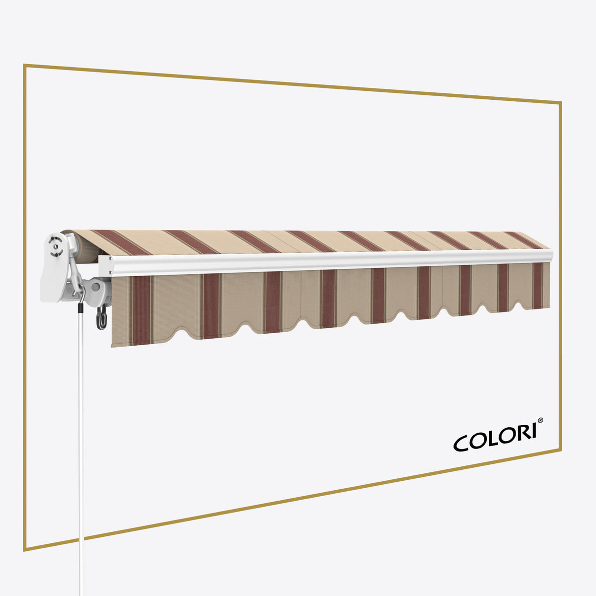 Copertină cu brațe articulate Mono Brown Rye