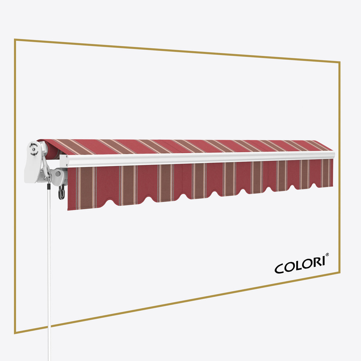 Copertină cu brațe articulate Mono Fancy Red