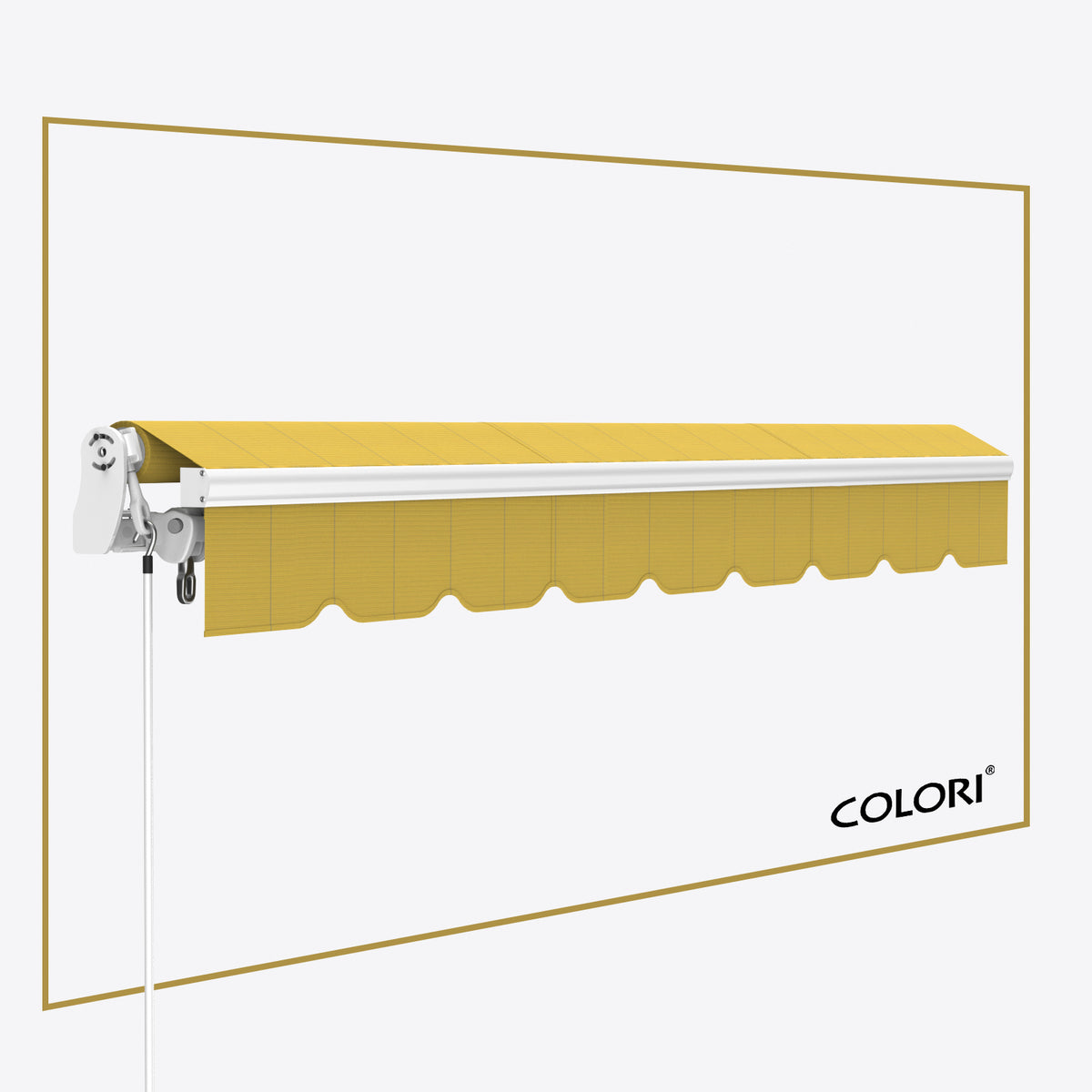 Copertină cu brațe articulate Mono British Yellow