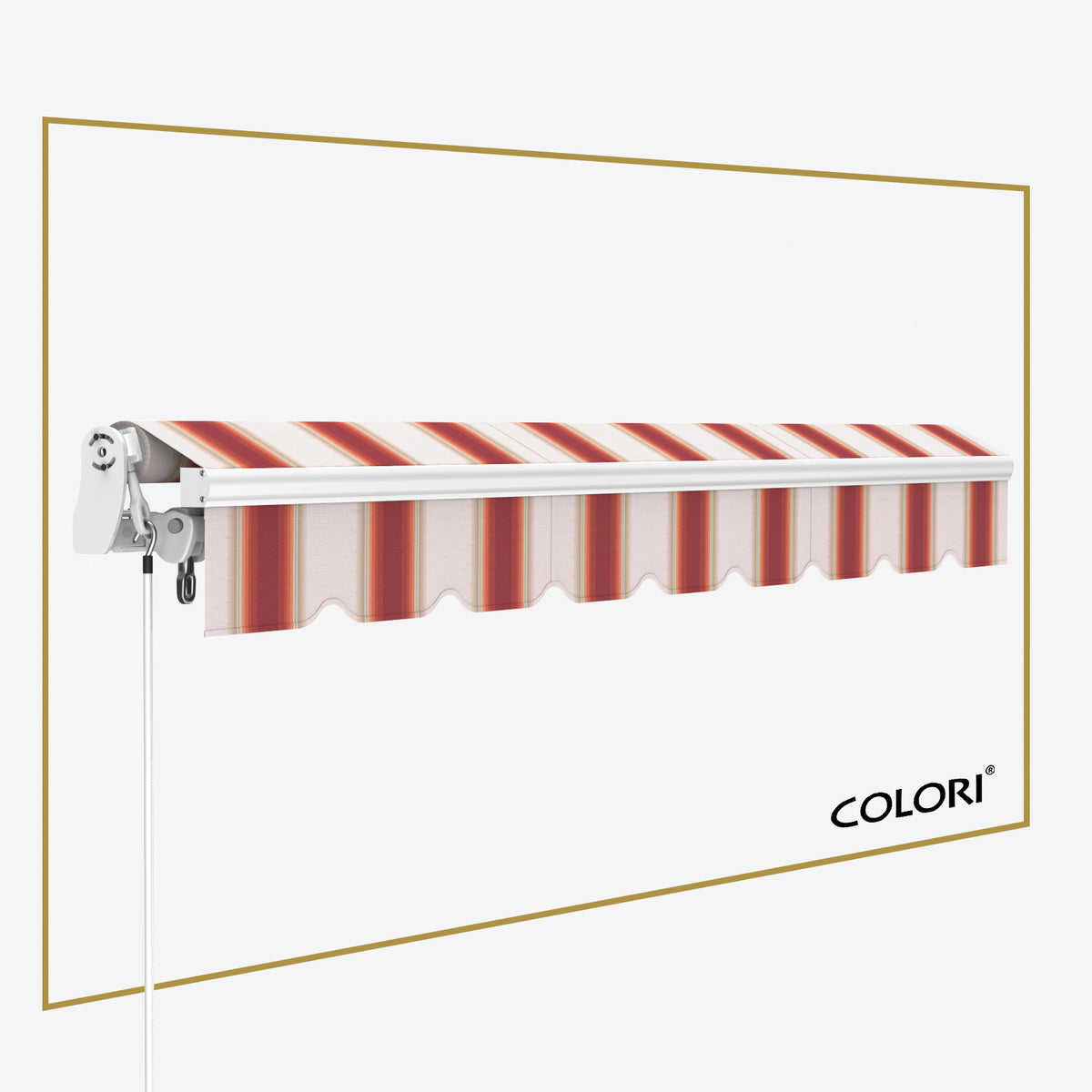 Copertină cu braț articulat Mono Red Playground