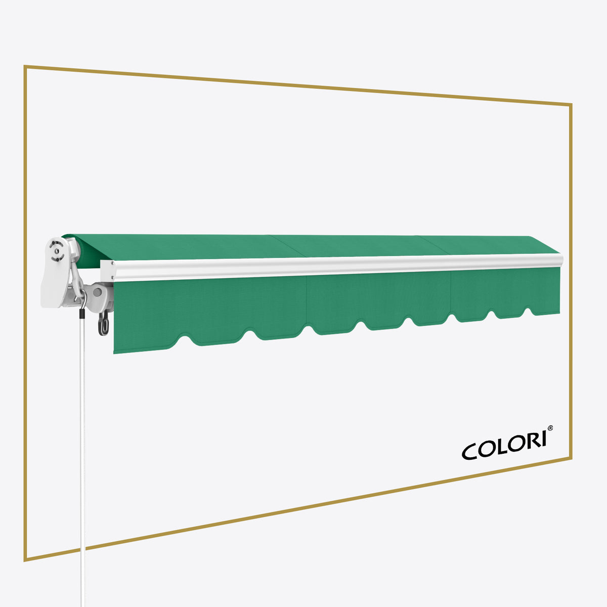 Marchiză cu brațe articulate Mono Patio Green