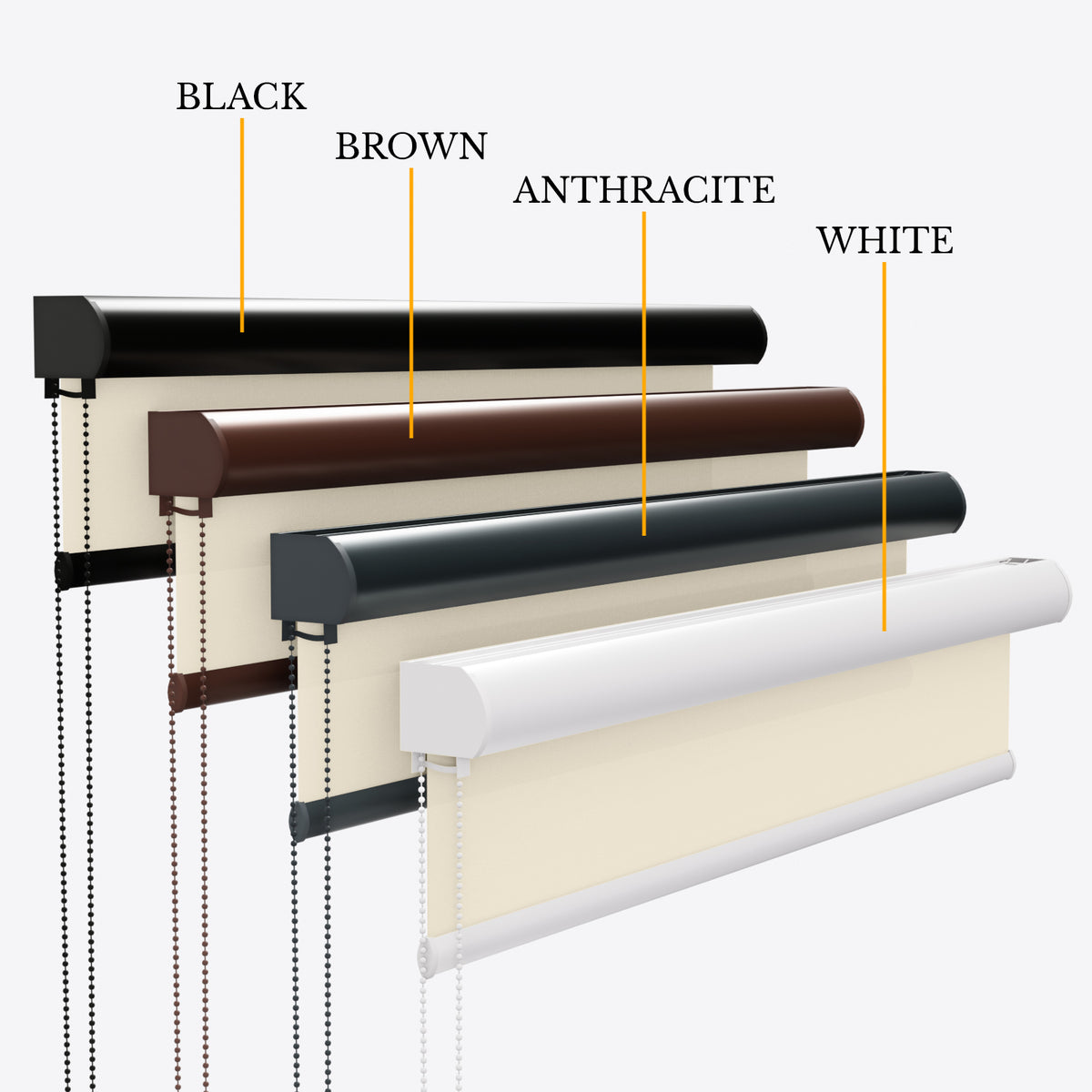 Rulouri textile PTJ SHEERO Oyster White