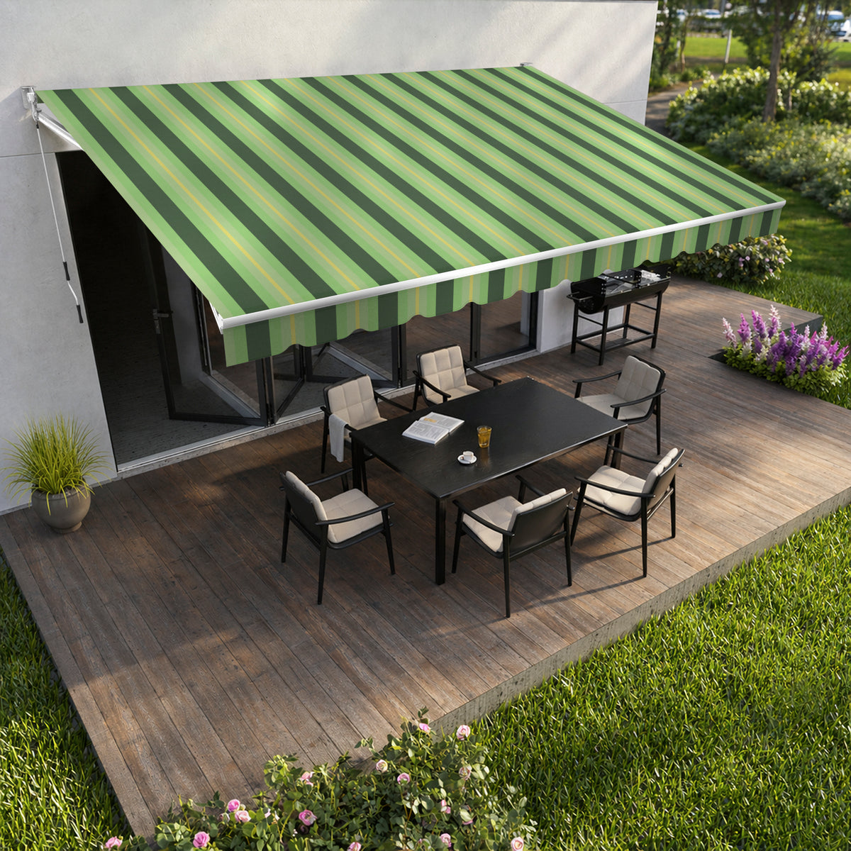 Copertină cu brațe articulate standard Vivid Verde