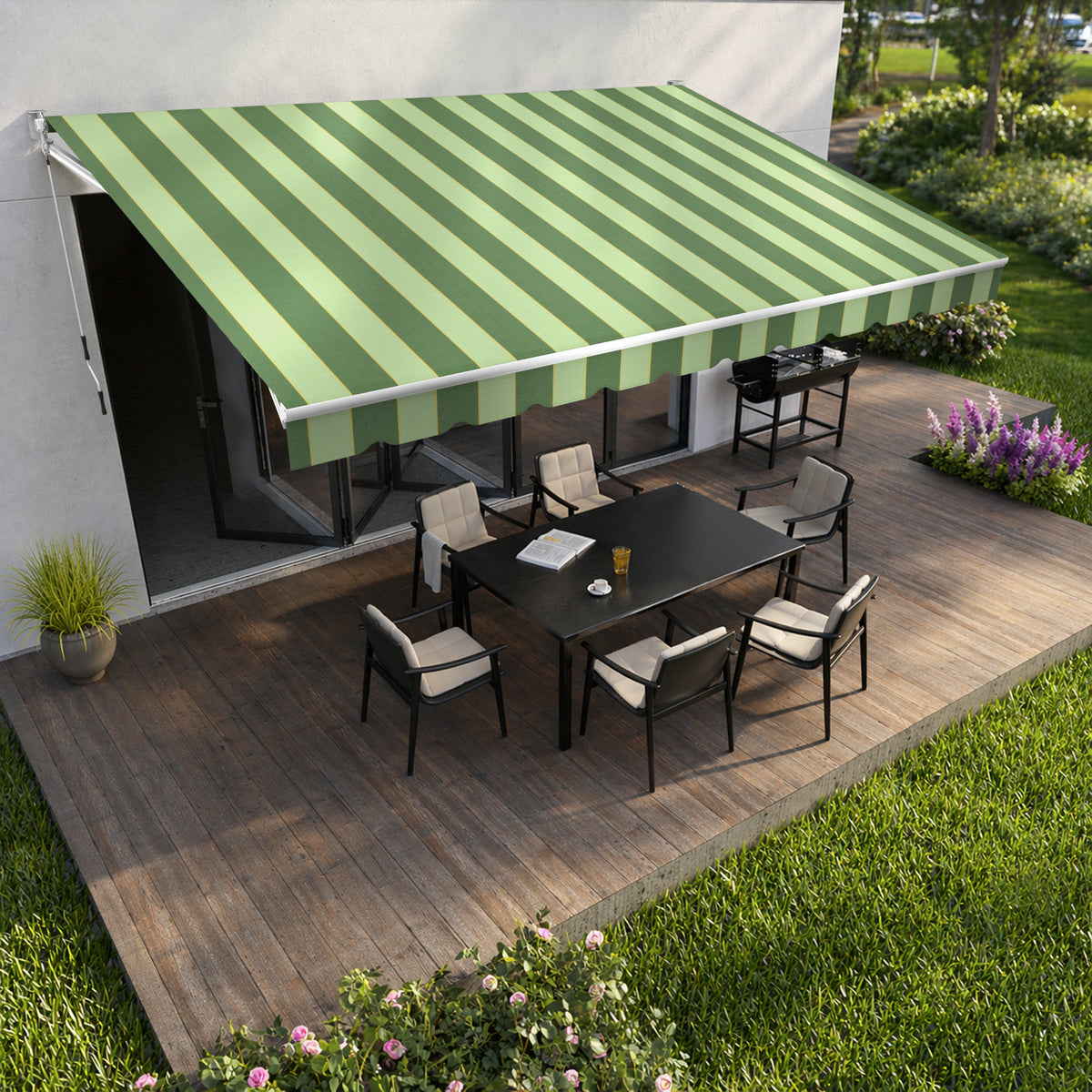 Copertină cu braț retractabil standard Green Oasis