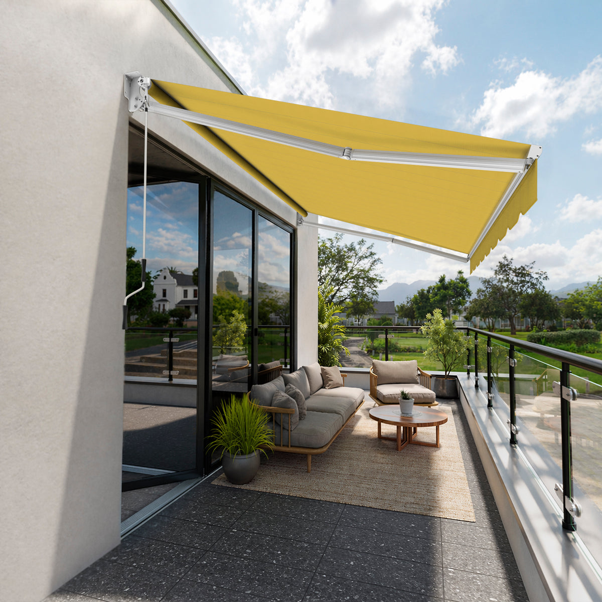 Copertină cu brațe articulate Standard British Yellow